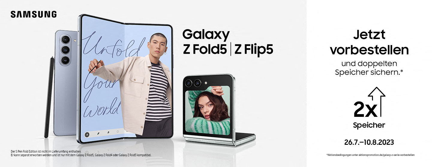 Samsung Galaxy Z Fold5 & Z Flip5 Preorder Keyvisual