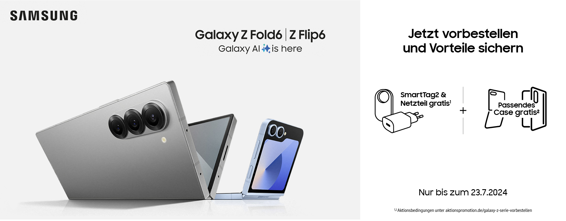 Samsung Galaxy Z Flip6 / Z Fold6 Preorder Keyvisual